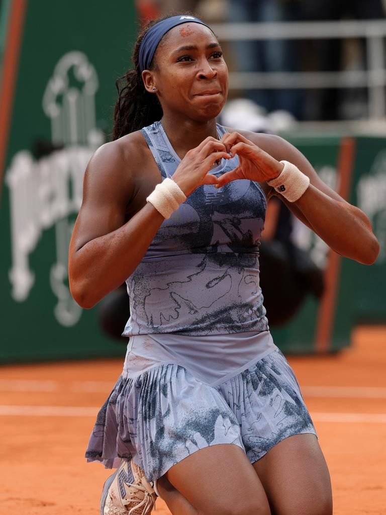 Coco Gauff has now won slams on clay and hardcourt. (Photo by Julian Finney/Getty Images)