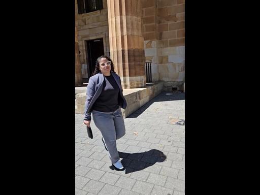 Beatriz Odalis Brancho Gonzalez leaves the Adelaide Magistrates Court