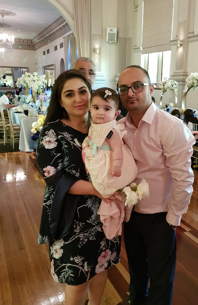 Anet Eyvazians and Jozef Maragol with their daughter Maragol.