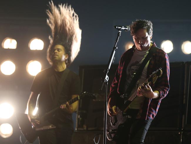 Violent Soho perform on stage during the 30th Annual ARIA Awards 2016. Picture: Getty