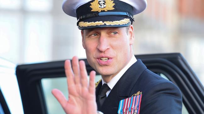 DARTMOUTH, ENGLAND - DECEMBER 14: Prince William, Prince of Wales departs from a visit to The Lord High Admiral's Divisions at Britannia Royal Naval College on December 14, 2023 in Dartmouth, England. His Royal Highness attended a training course at the Britannia Royal Naval College in 2008, following on from his father, His Majesty The King and his grandfather the late Duke of Edinburgh, who both passed through the college. (Photo by Chris Jackson - WPA Pool/Getty Images)