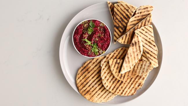 Two-ingredient flat bread. Picture: Michelle Southan/taste.com.au