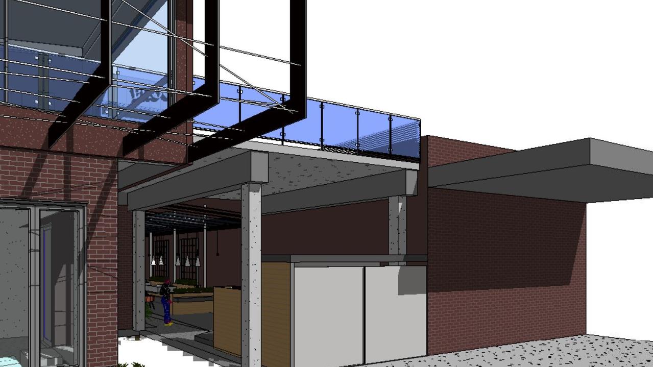 Concept art for the new "sky bar" at Proof BBQ and Booze.