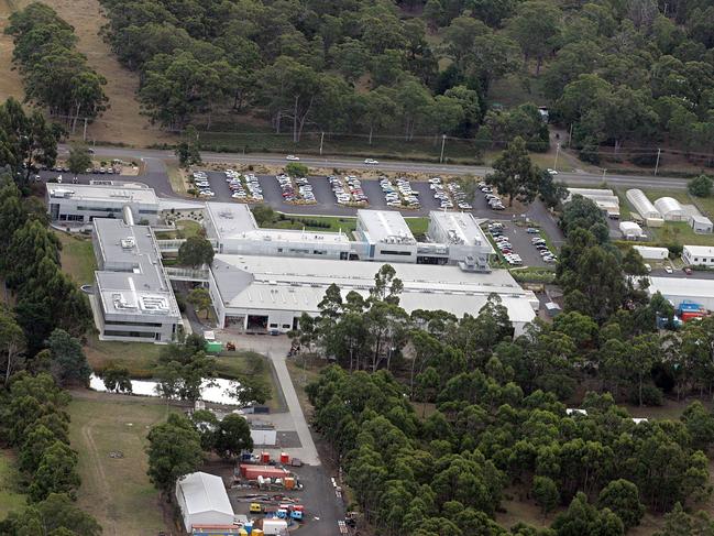 Aerial view of the Australian Antarctic Division at Channel Hwy, Kingston.