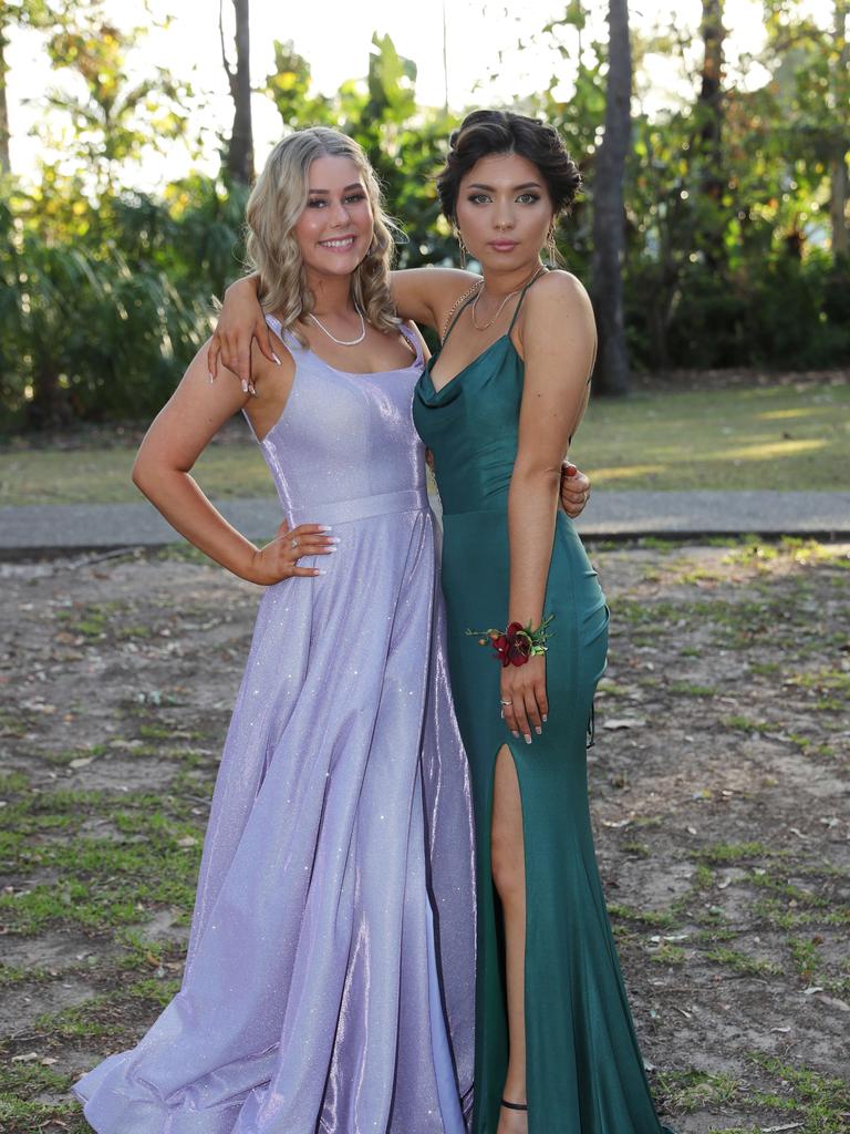 Tamborine Mountain College formal at Intercontinental Resort, Sanctuary Cove. Kodee Duong and Lily Westerman. Picture Glenn Hampson