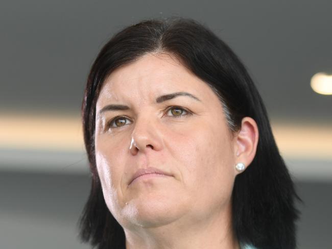 Chief Minister Natasha Fyles announces approval for the Arafura Nolans Project at the NT News' inaugural Future Northern Territory lunch. Picture: (A)manda Parkinson