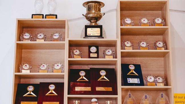 Trophy cabinet: Some of the awards at Country Cob. Picture: Chloe Smith.