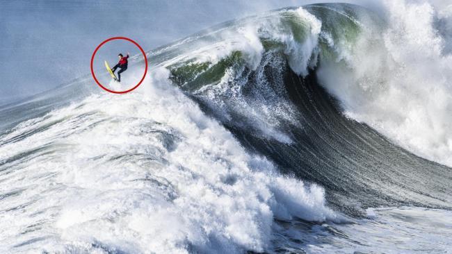 Moment before brave surfer pulled off monster wave