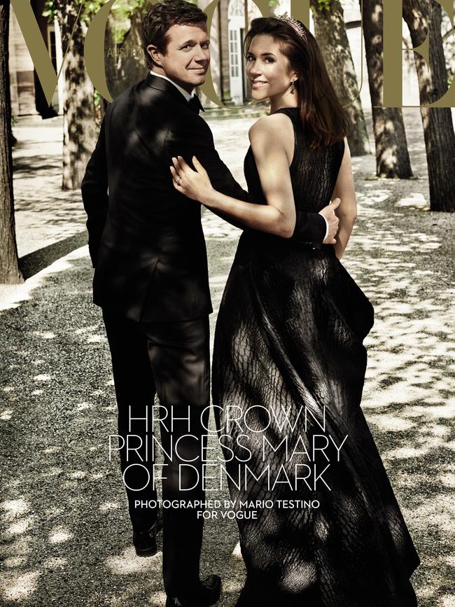 Frederik and Mary of Denmark on the cover of Vogue magazine.