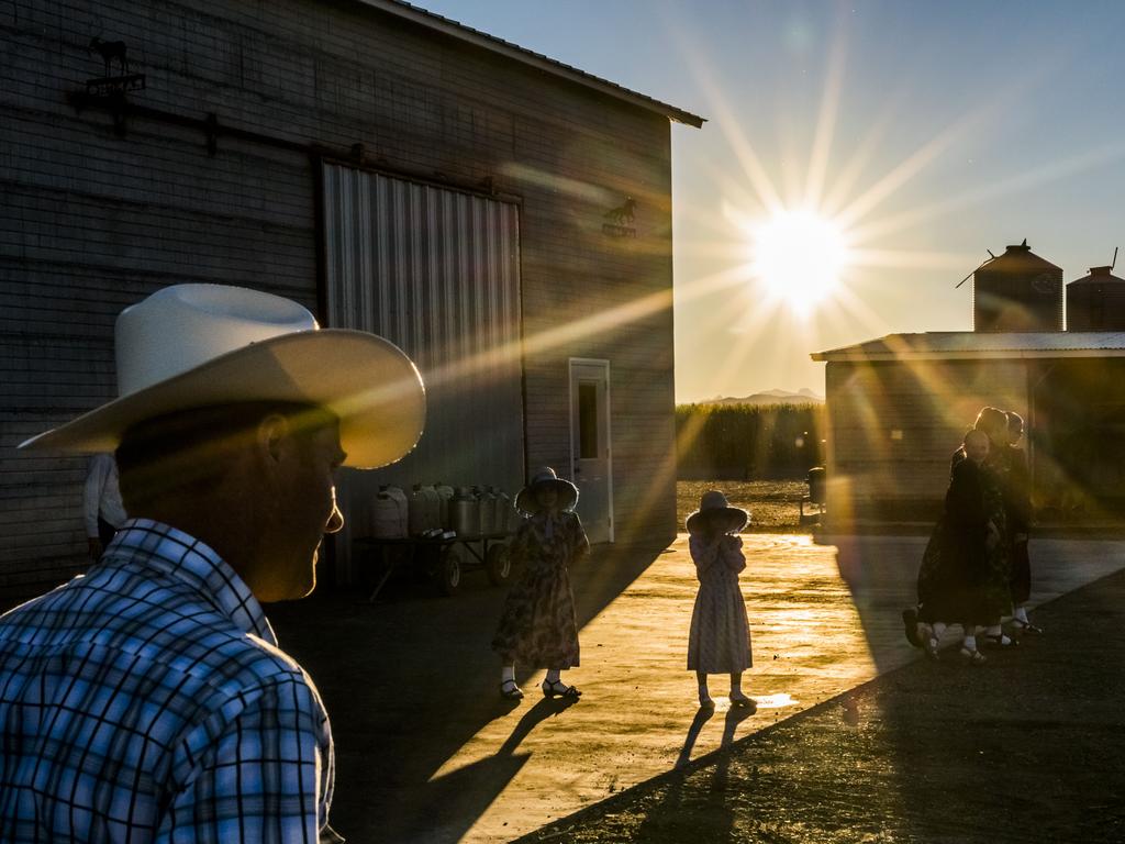 “Mennonite children play as they entertain nearby family visiting for a Sunday lunch gathering in Capulin, Mexico.” Picture: Daniel Berehulak, Australia, Shortlist, Professional People, 2016 Sony World Photography Awards