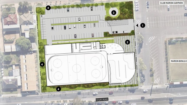 The updated plans for the Marion Arena. Pic: City Collective