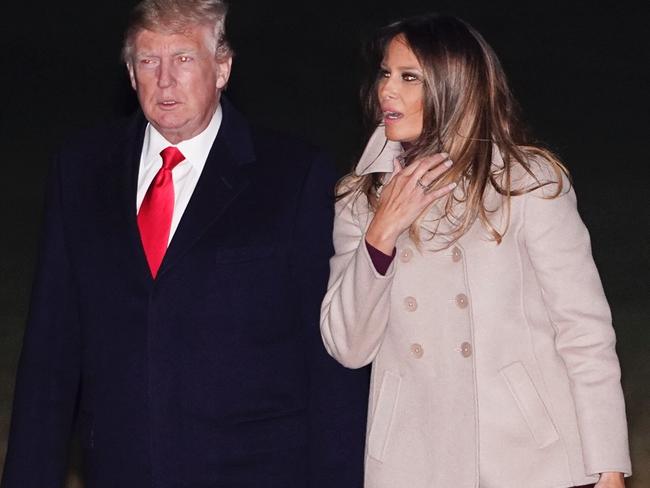 The alleged affair with Ms McDougal would have taken place a year after Mr Trump married Melania. Picture: Mandel Ngan/AFP