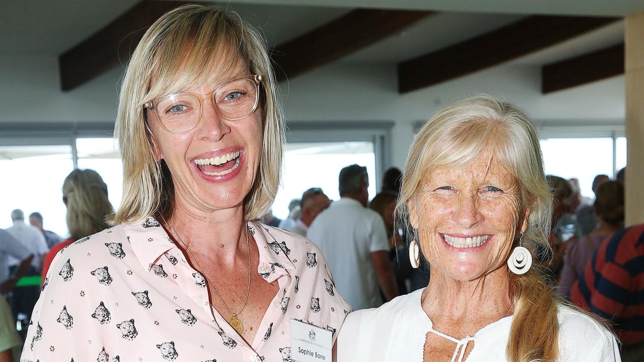 Sophie Bone and Sandy Allen-Craig. Opening of the new part of Anglesea Surf Lifesaving Club. The event was attended by Lisa Neville MP, senator Sarah Henderson, Federal MP Libby Coker and Surf Coast Shire mayor Libby as well as other councillors and SLV representatives. Picture: Alan Barber