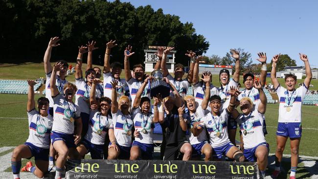New Zealand Warriors celebrate their victory, Photo: Warren Gannon Photography
