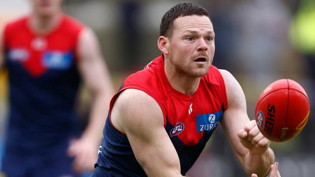 Steven May in action. Photo by Michael Willson/AFL Photos via Getty Images