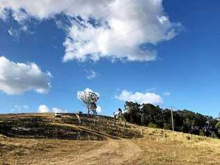 DAMAGED: The area damaged by the fire in Bonalbo. Picture: Snr Con David Henderson Facabook