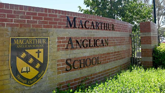 SYDNEY, AUSTRALIA - NewsWire Photos, FEB 16, 2023. Macarthur Anglican School in Cobbitty where a young student was struck by a school bus and later died in hospital. Picture: NCA NewsWire / Jeremy Piper