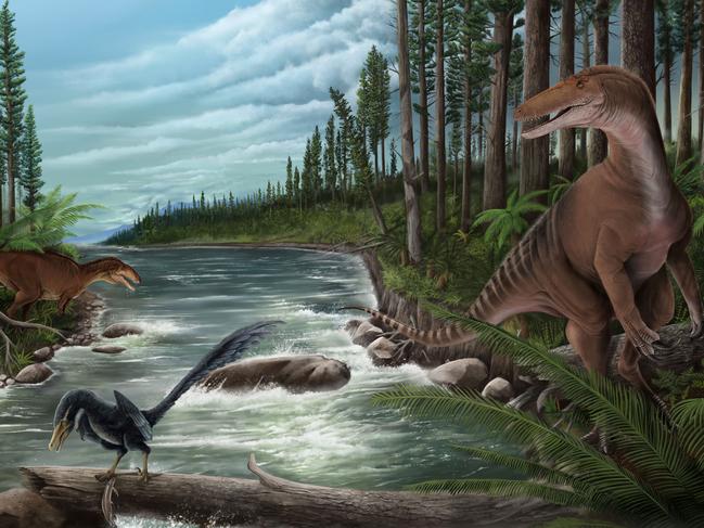 The discovery has led to the confirmation of the existence of large carnivorous dinosaurs on what would become the Australian continent. Picture: Jonathan Metzger/Supplied