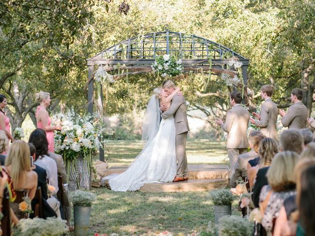 Nick and Catherine’s wedding in Texas in 2012.