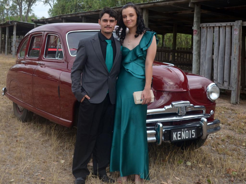 Wyatt Shadford and guest at the 2023 Burnett State College formal. Image credit: Burnett State College.