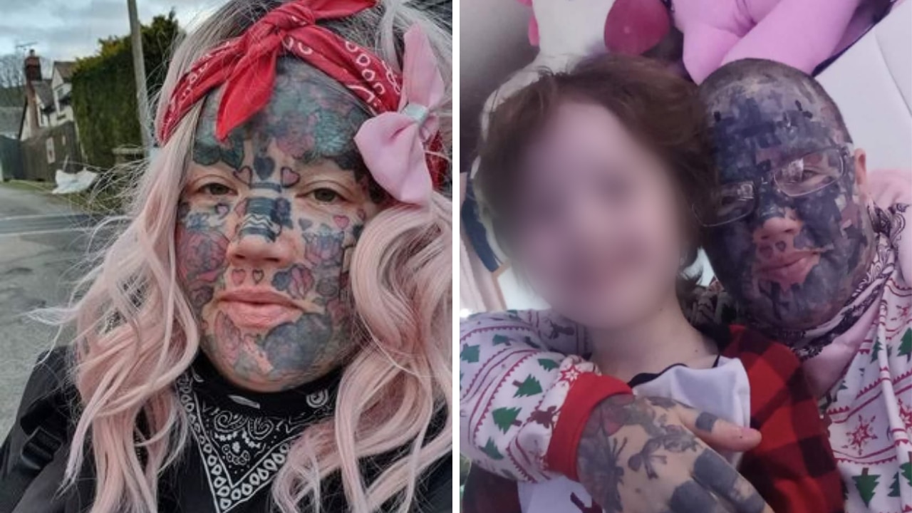 Mum with extreme face tattoos banned from childs school play Kidspot picture