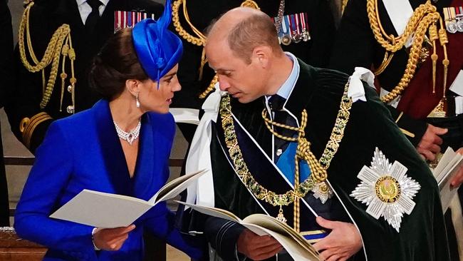 Princess Catherine and Prince William in Edinburgh. Picture: AFP