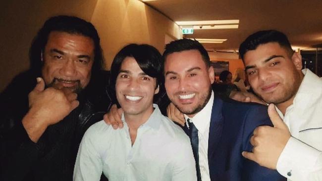 Tongan Sam pictured with Fadi Ibrahim and Salim Mehajer.