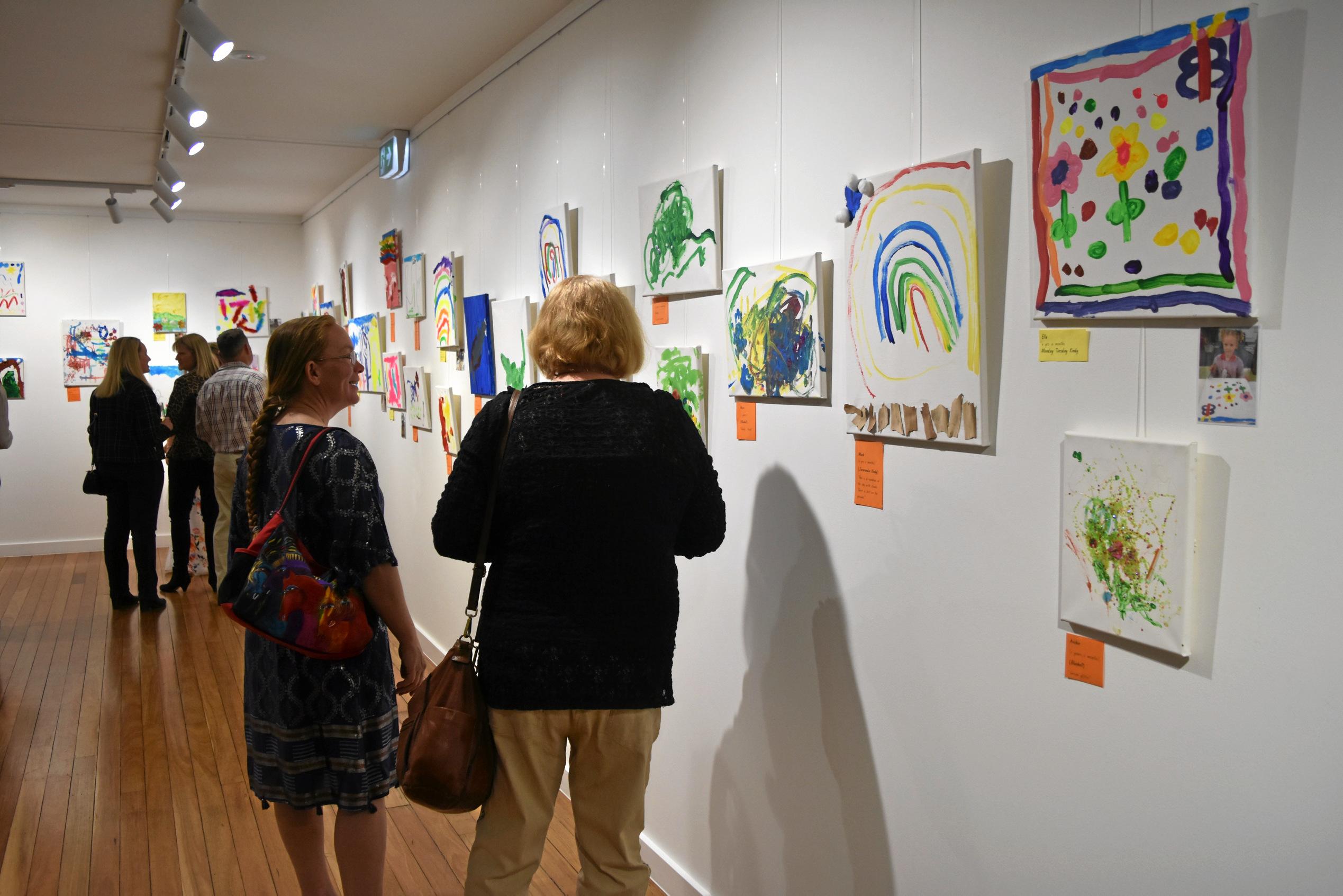 Guests looking around the 2019 KAOS exhibition. Picture: Shannon Hardy