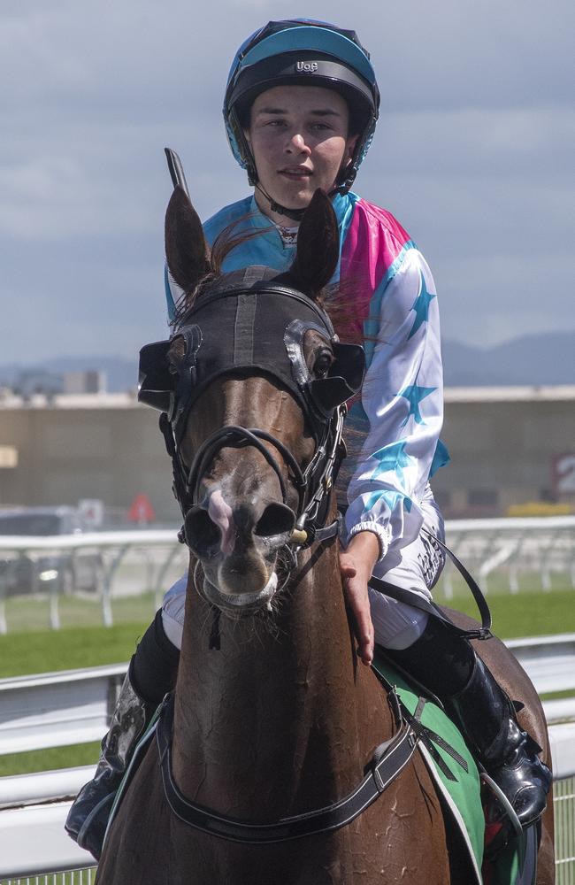 Jockey Zac Lloyd rode the Mitchell Fry-trained Made Of Money to victory at the Gold Coast Turf Club on Saturday, December 11, 2021. Picture: Greg Irvine, Magic Millions