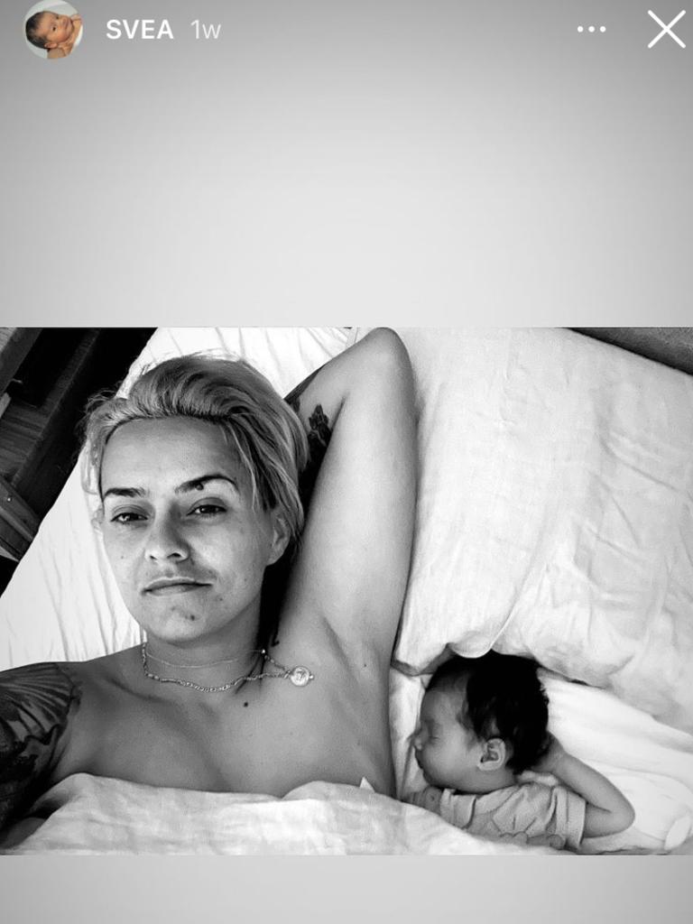 Moana Hope with her daughter Svea. Picture: Supplied/Instagram