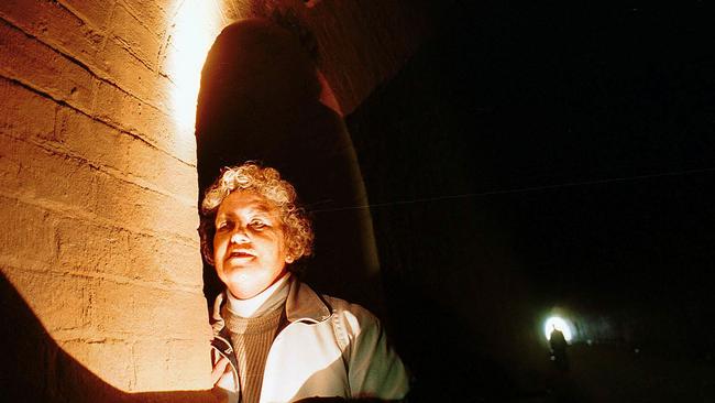 The late Liz Vincent previously ran Ghost tours in the tunnel. Picture: Robert Pozo