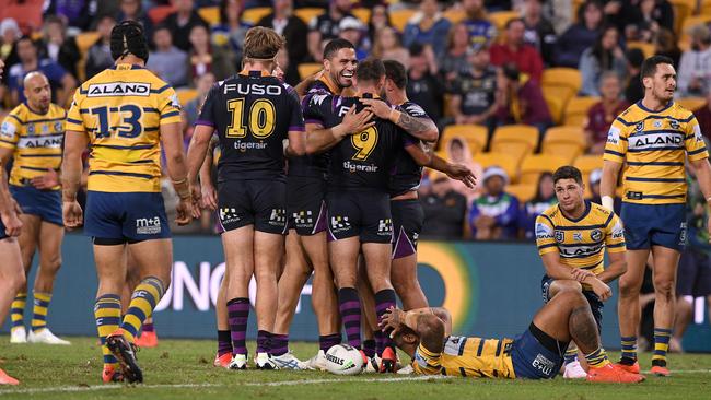 Things are clearly not right at Parramatta. Image: AAP Image/Dave Hunt