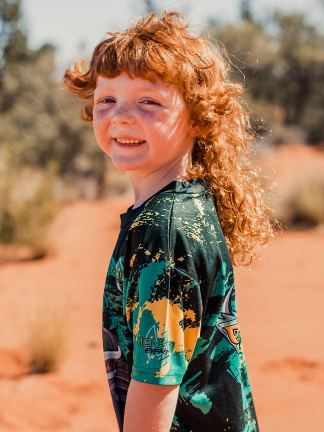 The Advertiser Kids Mullet Cup winner for 2024 Bryce Williamson. Picture: Teya Parker