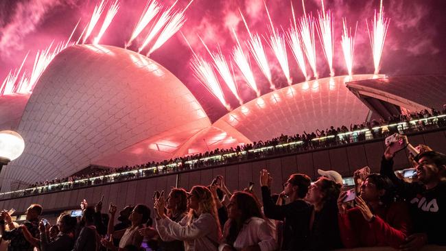 Revellers celebrating New Year's Eve in Sydney in 2022. Picture: NCA NewsWire / Flavio Brancaleone