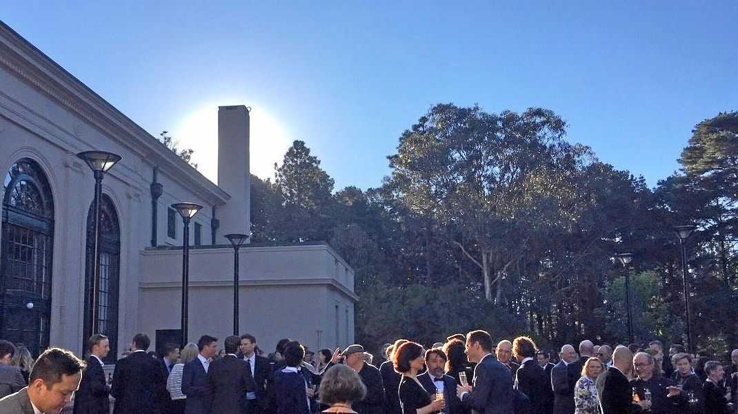 Cocktails by the lawns of the Albert Hall in Canberra for the 2017 National Architecture Awards.