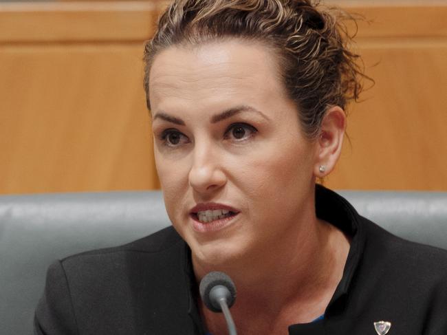 CANBERRA, AUSTRALIA, NewsWire Photos. SEPTEMBER 6, 2024: The Hon Lia Finocchiaro MLA at the National Cabinet meeting at the Committee Room at Parliament House in Canberra. Picture: NewsWire / David Beach