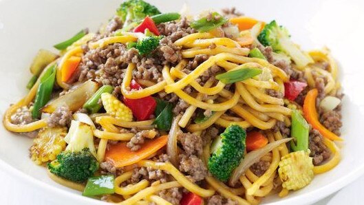 You can use mince meat to make this noodle dish.