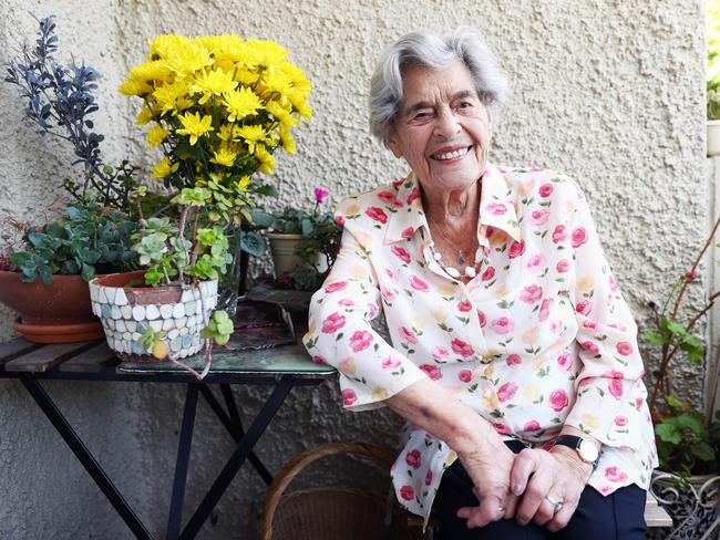 21/01/20 Holocaust survivor Annetta Able ahead of the 75th Anniversary of the liberation of Auschwitz. Her and her recently deceased sister were believed to be the oldest surviving twin holocaust victims. Aaron Francis/The Australian