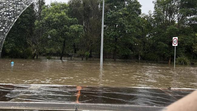 Severe thunderstorm warning issued for the Gold Coast. The rain hit Coomera. Photo: Red Trailer Shakeups