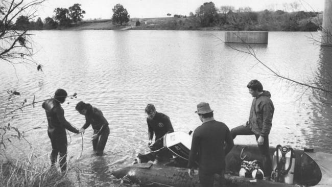 Police search the Nepean River after her handbag was found by the F4 Expressway near Penrith.