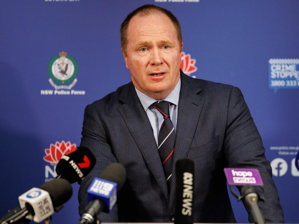 Assistant Commissioner Michael Fitzgerald, pictured at an unrelated press conference, said that having the foundation’s first Indigenous graduate was “one of our greatest achievements”. Picture: David Swift