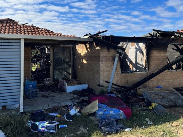 The fire caused significant damage to the Mount Tarcoola property, while at least one of the four boys burned in the blaze remains in a critical condition.