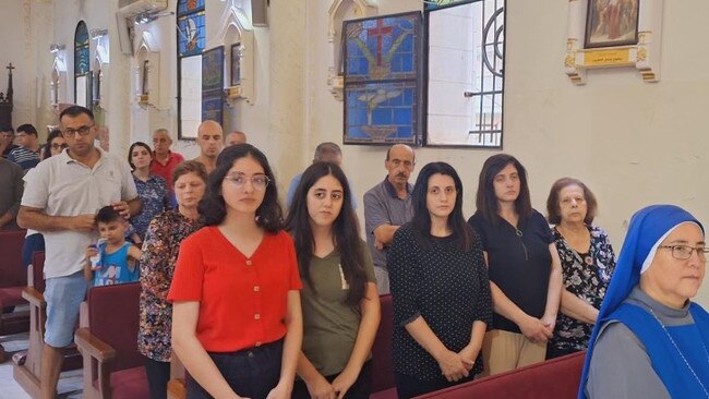 Among those trapped are 10 nuns, a priest and about 40 members of the Qubti family who fled there when their homes were bombed, thinking it would be the one place they would be safe. Picture: The Qubti Family