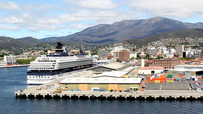 TOP SPOT: Macquarie Point interchange could free up city streets. Picture: SAM ROSEWARNE