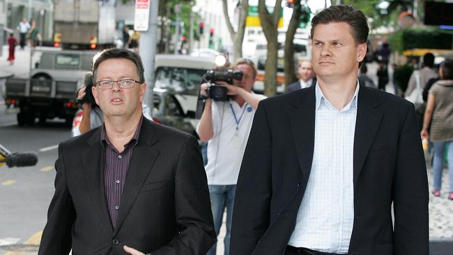 Kleenmaid former directors Andrew Young and Brad Young in 2009. Picture: Newscorp