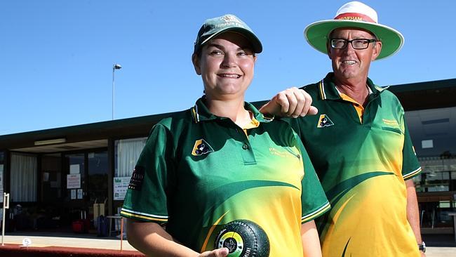 Payneham bowlers Laini Murray and Ken Sherry will play in the club's 5&5 Sprint. Picture: Stephen Laffer