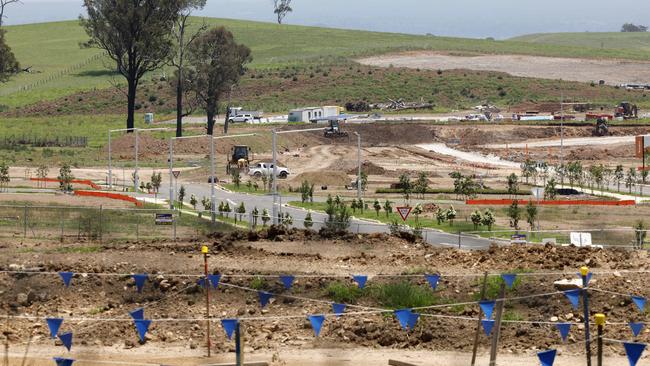 The Figtree Hill development in Macarthur, near Appin, as it appears today. Picture: Jonathan Ng