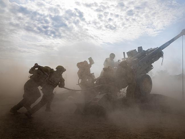 M777 155mm Howitzer artillery gun will be on display at the Gallipoli Barracks Open Day on Saturday. Picture: Supplied