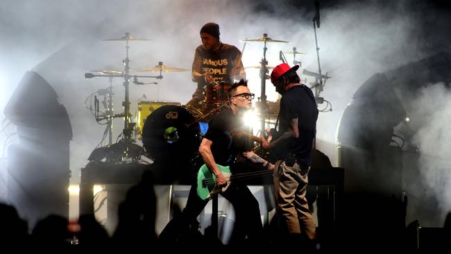The unmistakeable chemistry between Hoppus and DeLonge was on full show. Picture: Kelly Barnes
