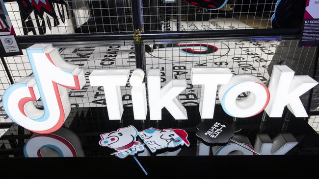 Signage at a TikTok creators lab event in Tokyo in 2019.